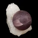 Rare Purple Fluorite Ball Blue on MM Quartz Natural Mineral Specimen - image 3