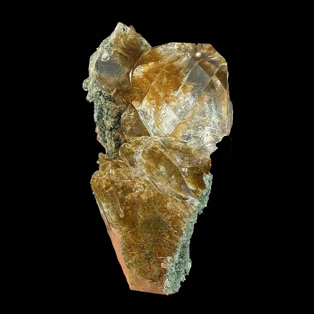 Rare Quartz with Rutile from Himalaya – Fine Mineral Specimen | Natural Rutile Quartz Crystal Cluster | Collector Grade Display Piece | Global Collector Mineral image