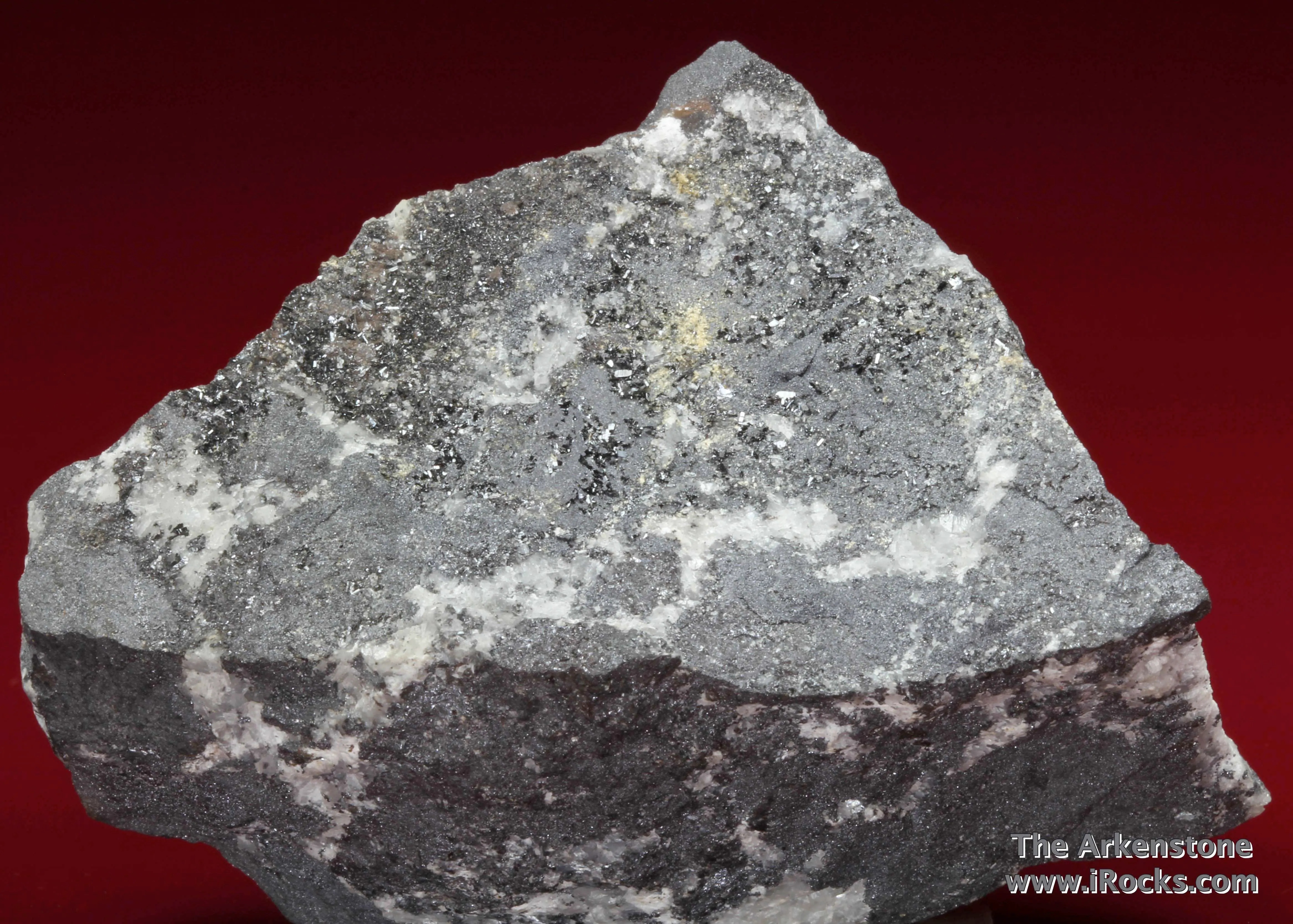 Rare Quenselite (type locality) with Braunite and Calcite - image 1