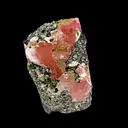 Rare Raspberry Calcite on Matrix – Freestanding Specimen | Collector Display Specimen from Madhyapradesh,India - image 7