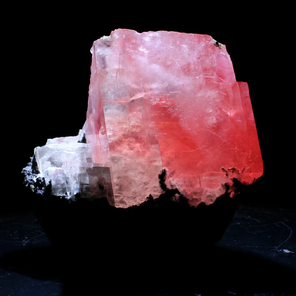 Rare Raspberry Calcite on Matrix – Freestanding Specimen | Collector Display Specimen from Madhyapradesh,India G - image 2