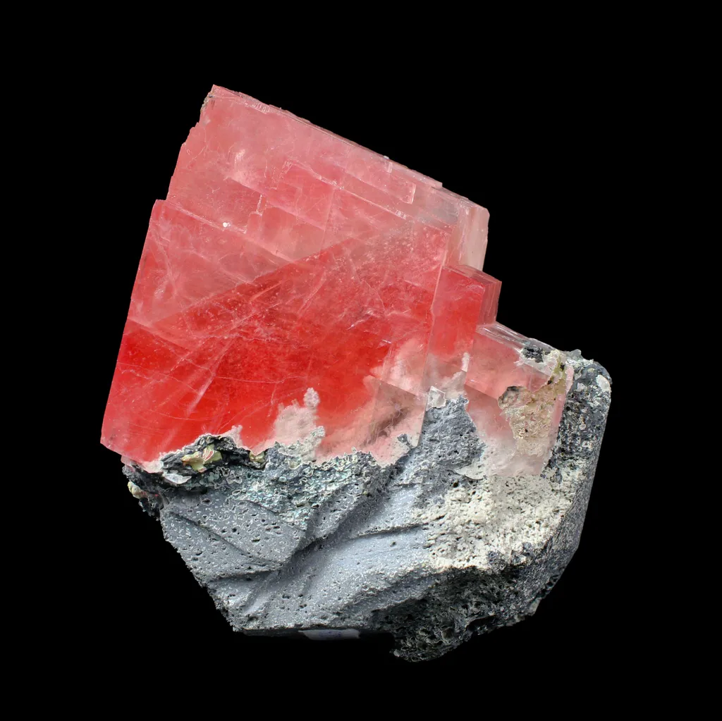 Rare Raspberry Calcite on Matrix – Freestanding Specimen | Collector Display Specimen from Madhyapradesh,India G - image 4