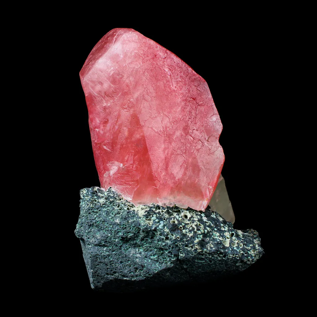 Rare Raspberry Calcite on Matrix – Freestanding Specimen | Collector Display Specimen from Madhyapradesh,India G