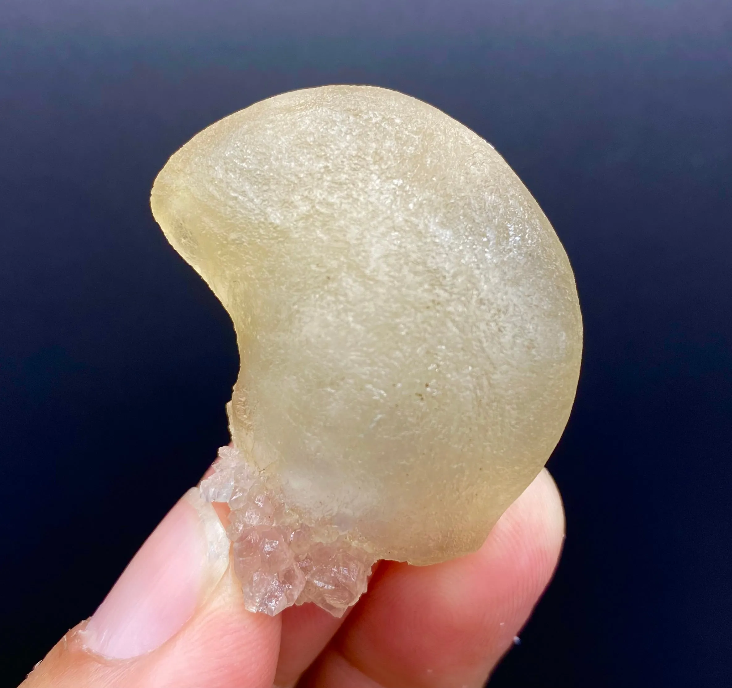 Rare Raw Fluorite Crystal on Indian Zeolite Matrix | Natural Mineral Specimen from Madhya Pradesh DK58 - image 1