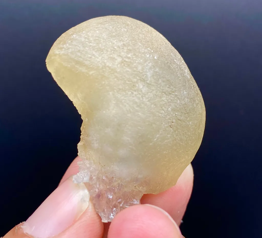 Rare Raw Fluorite Crystal on Indian Zeolite Matrix | Natural Mineral Specimen from Madhya Pradesh DK58 - image 2