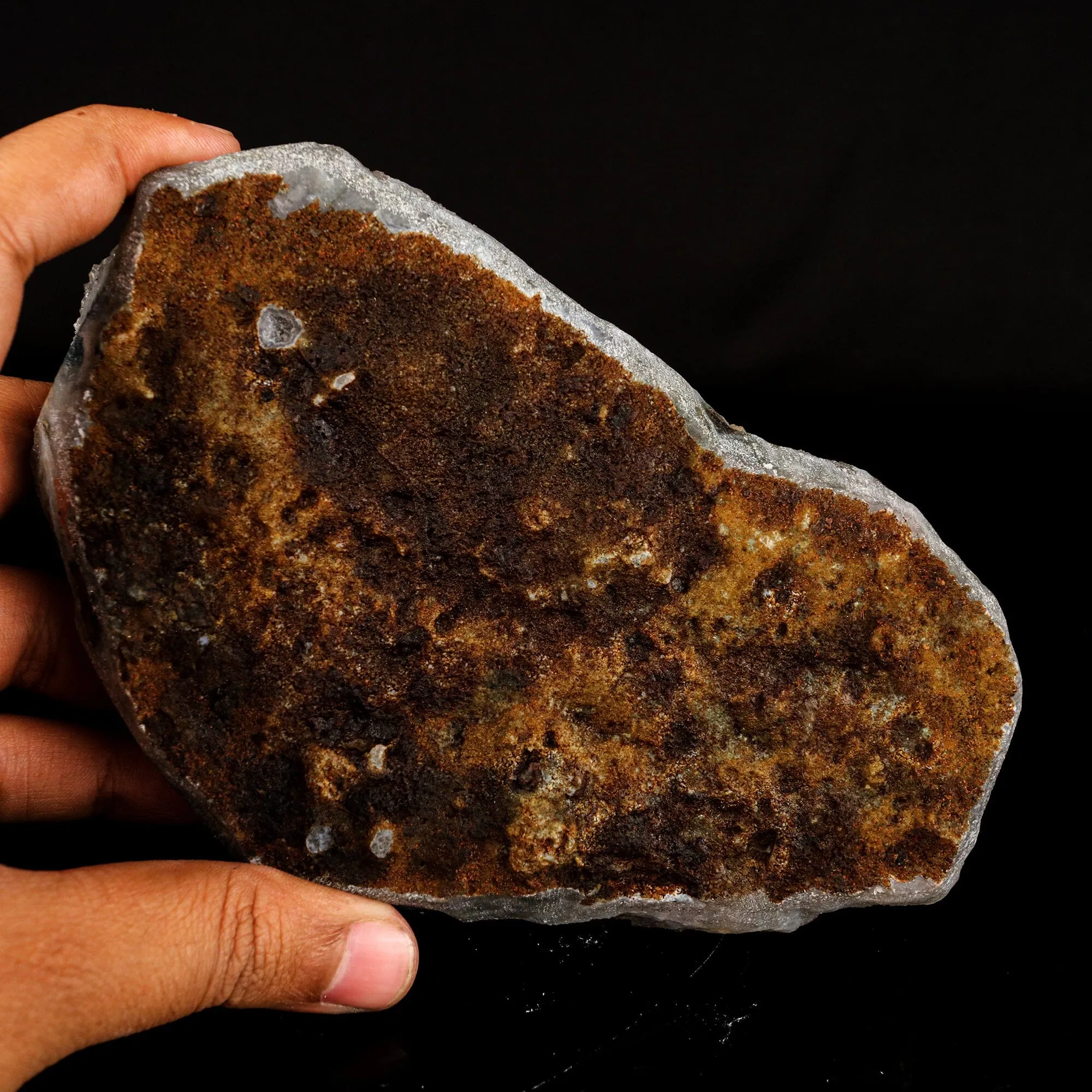 Rare Red Botryoidal Fluorite Balls on Calcite, Natural Mineral Specimen - image 6