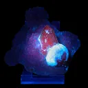 Rare Red Botryoidal Fluorite with Dog Tooth UV Calcite, Natural Mineral Specimen - image 6