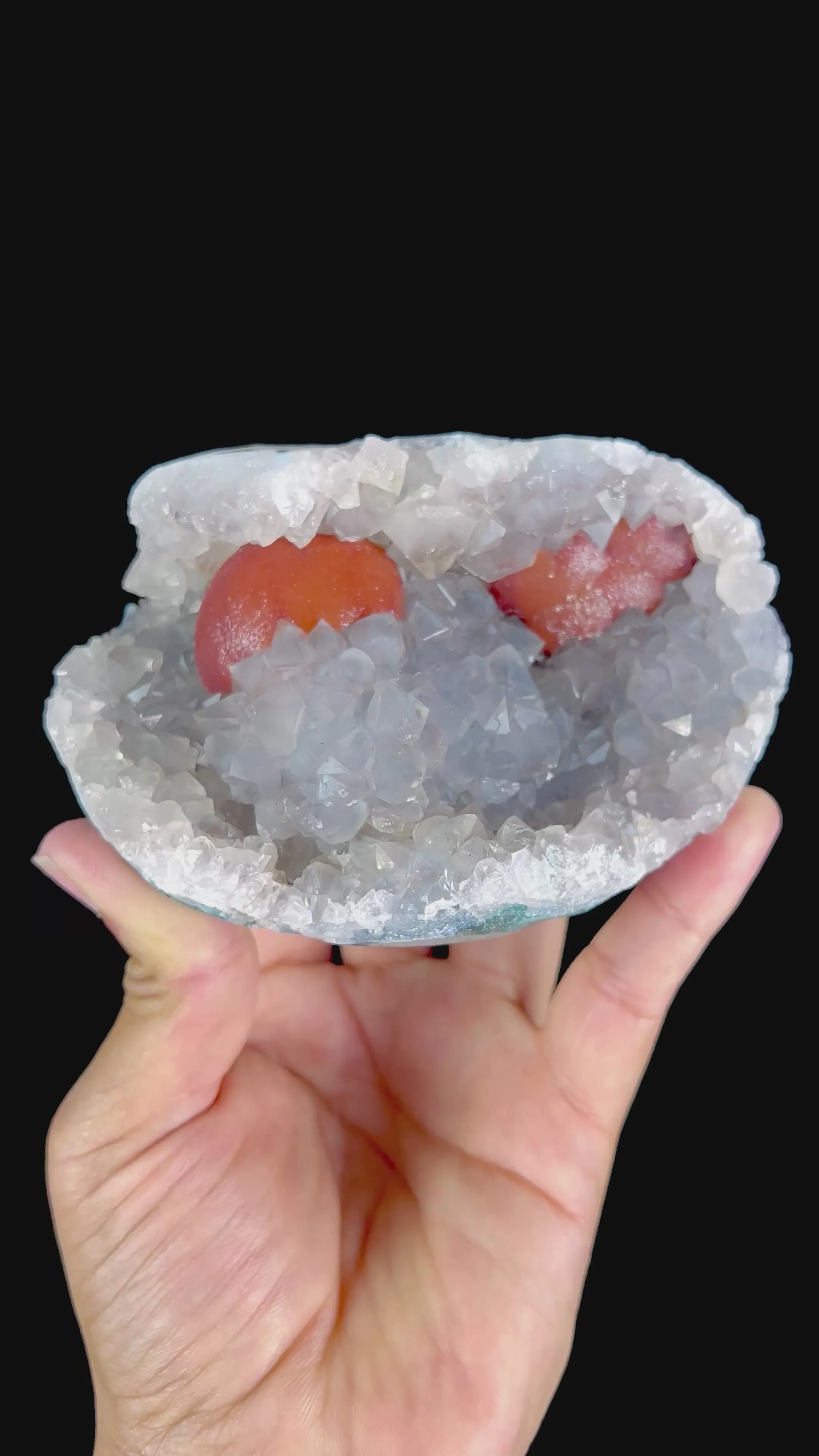 Rare Red Botryoidal Fluorites Natural mineral Specimen - image 6
