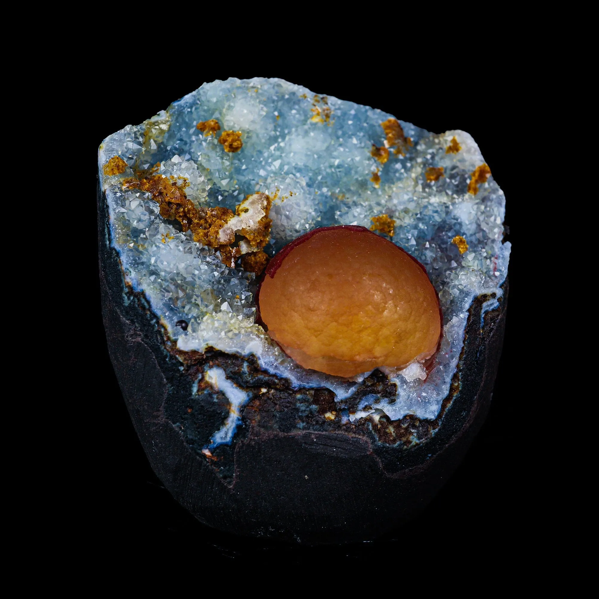 Rare Red Botryoidal Fluorites Natural mineral Specimen - image 3