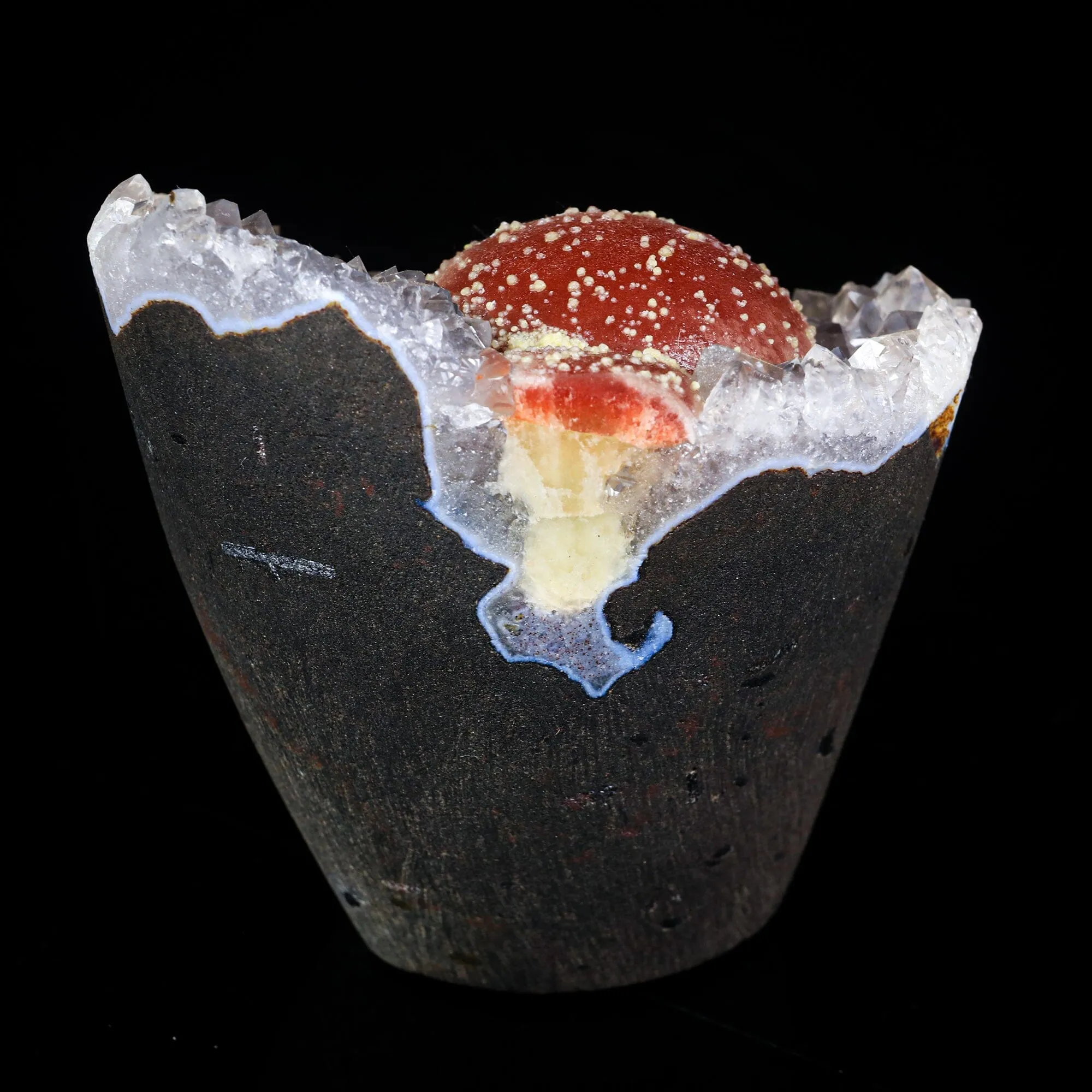 Rare Red Botryoidal Fluorites Natural mineral Specimen - image 5