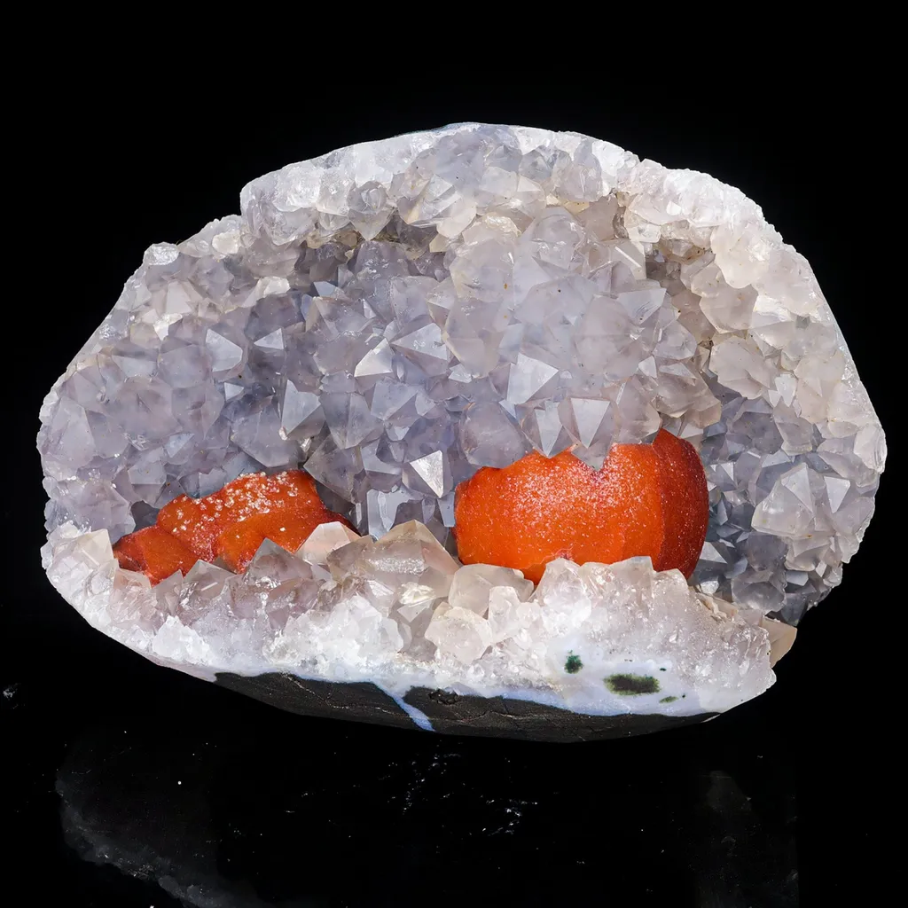 Rare Red Botryoidal Fluorites Natural mineral Specimen image