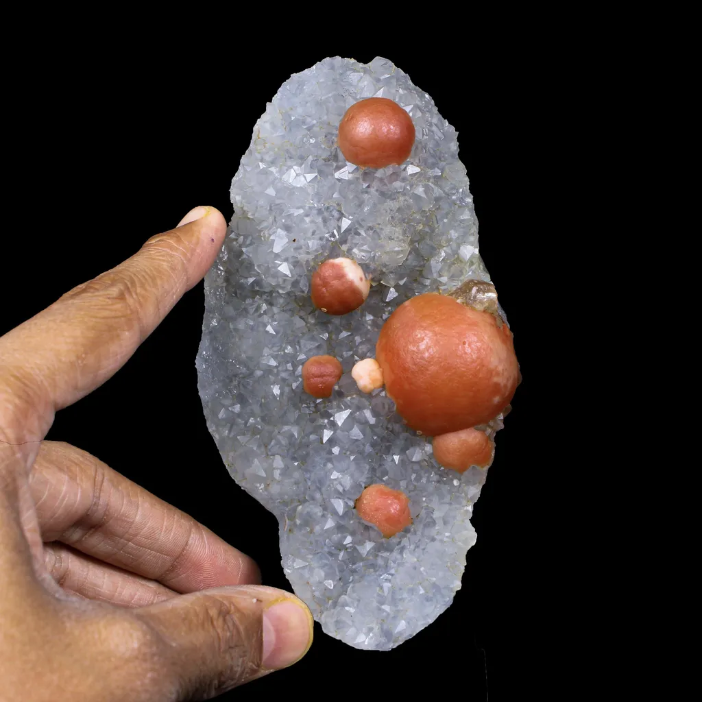 Rare Red Botryoidal Fluorites Natural mineral Specimen - image 4