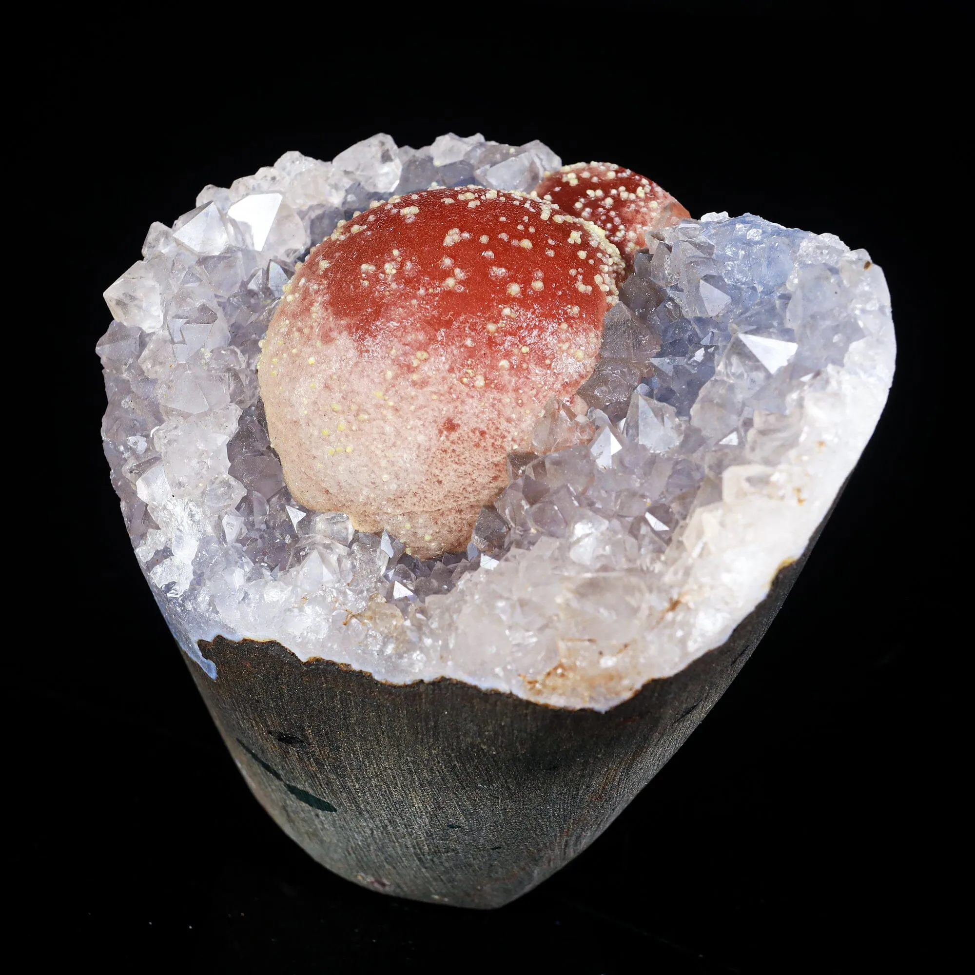 Rare Red Botryoidal Fluorites Natural mineral Specimen - image 2