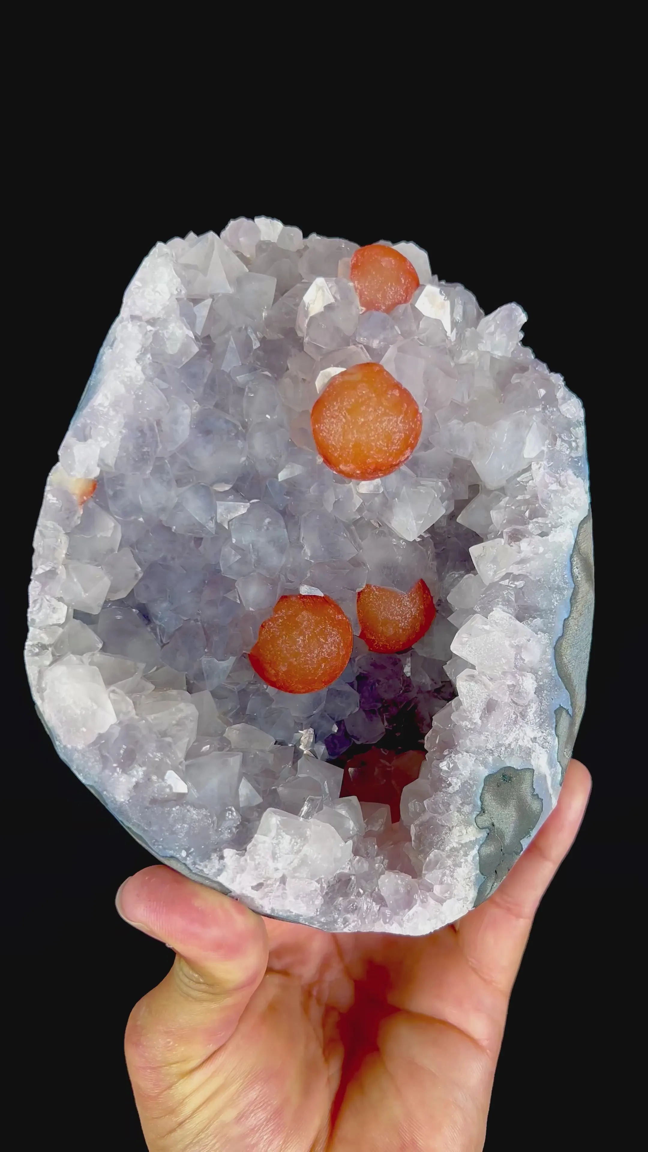 Rare Red Botryoidal Fluorites Natural mineral Specimen - image 6