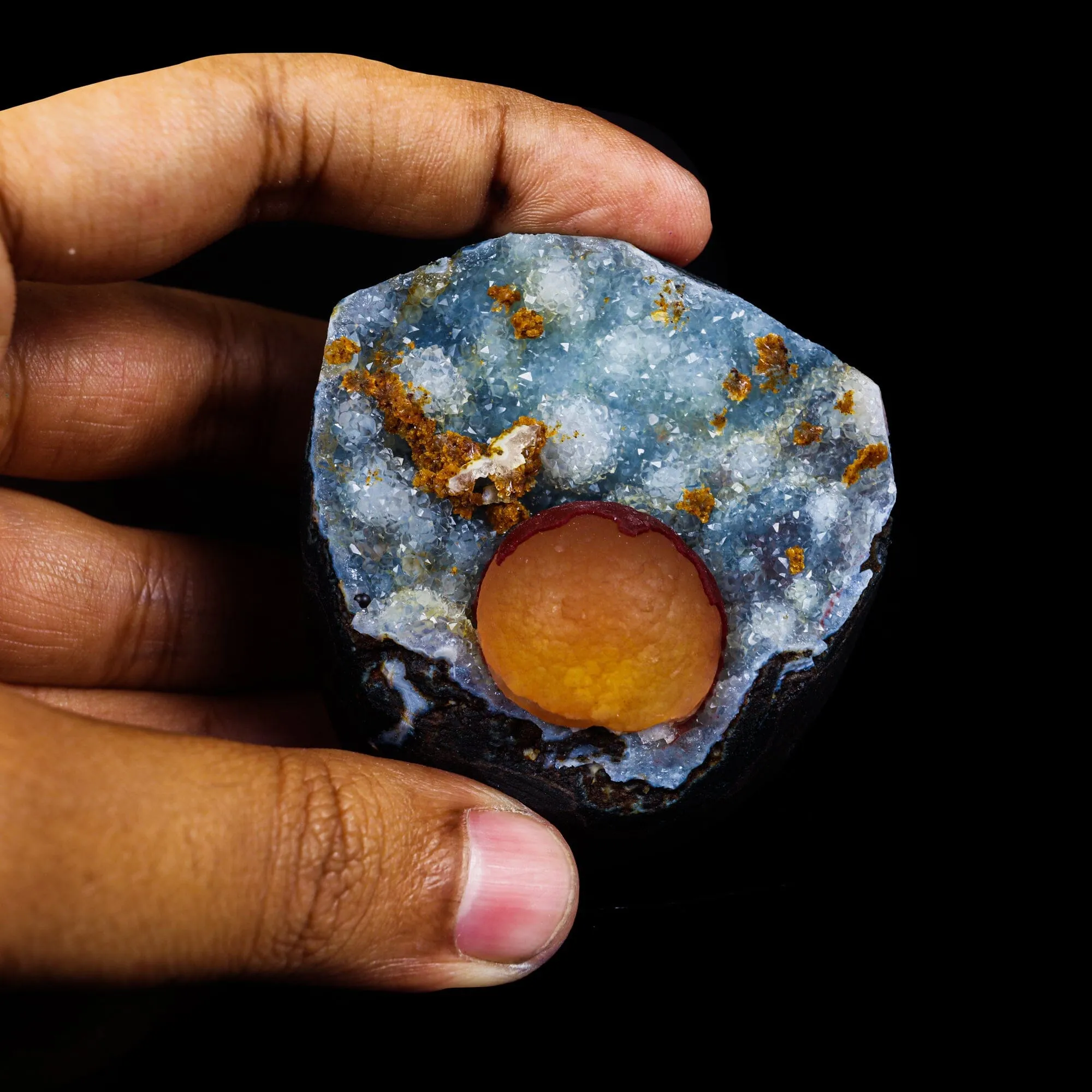 Rare Red Botryoidal Fluorites Natural mineral Specimen - image 4