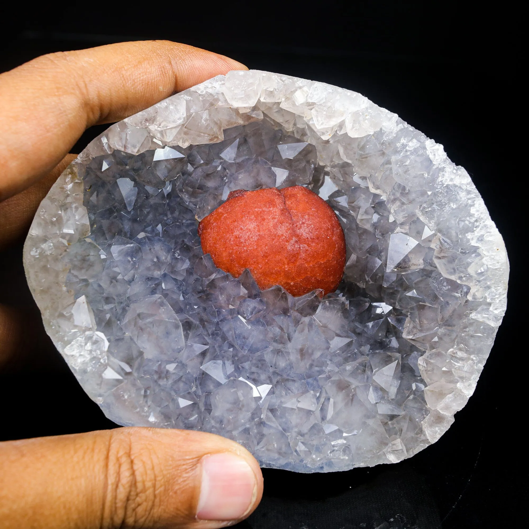 Rare Red Botryoidal Fluorites Natural mineral Specimen - image 4