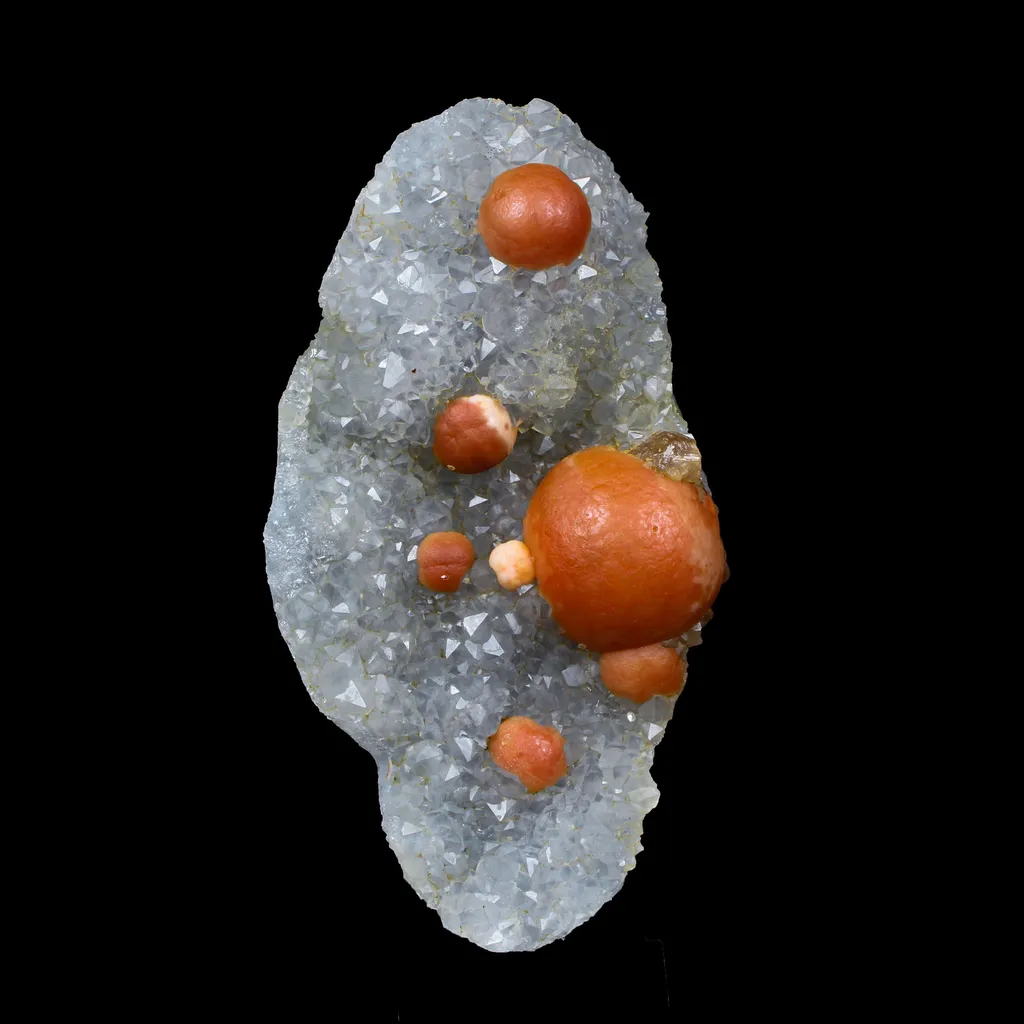 Rare Red Botryoidal Fluorites Natural mineral Specimen image
