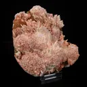 Rare Red Mordenite on Stilbite – Fibrous Zeolite Crystal Specimen - image 3