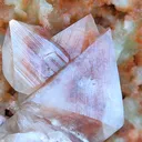 Rare Red Powellite on Stilbite Matrix. - image 2