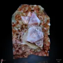 Rare Red Powellite on Stilbite Matrix. - image 9