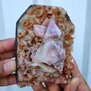 Rare Red Powellite on Stilbite Matrix. - image 8