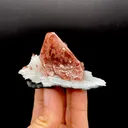 Rare Reddish Heulandite on Chalcedony Matrix – Raw Indian Zeolite Crystal from Jalgaon DK99 - image 6