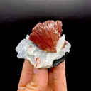 Rare Reddish Heulandite on Chalcedony Matrix – Raw Indian Zeolite Crystal from Jalgaon DK99 - image 4
