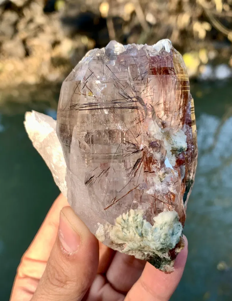 Rare Sagenite Rutile included Quartz from Pakistan - image 3