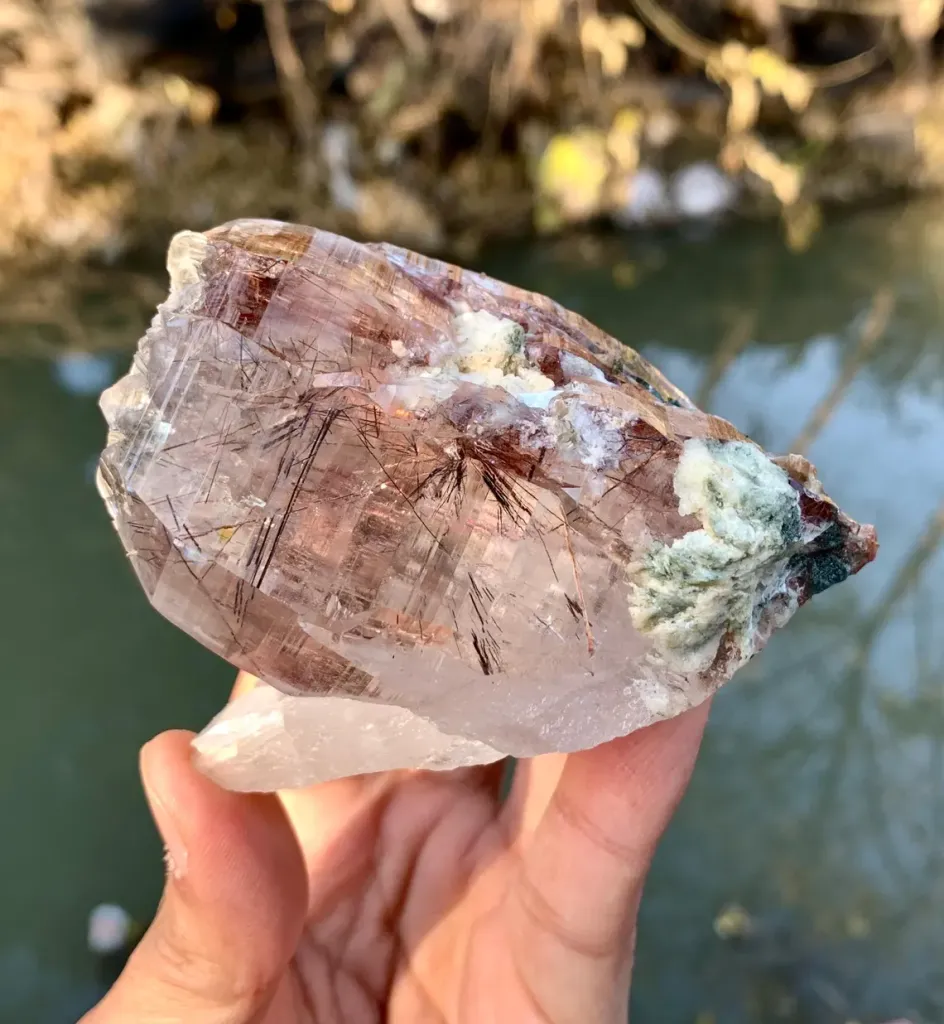 Rare Sagenite Rutile included Quartz from Pakistan - image 5
