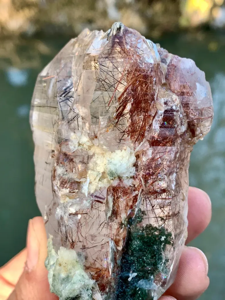 Rare Sagenite Rutile included Quartz from Pakistan - image 7