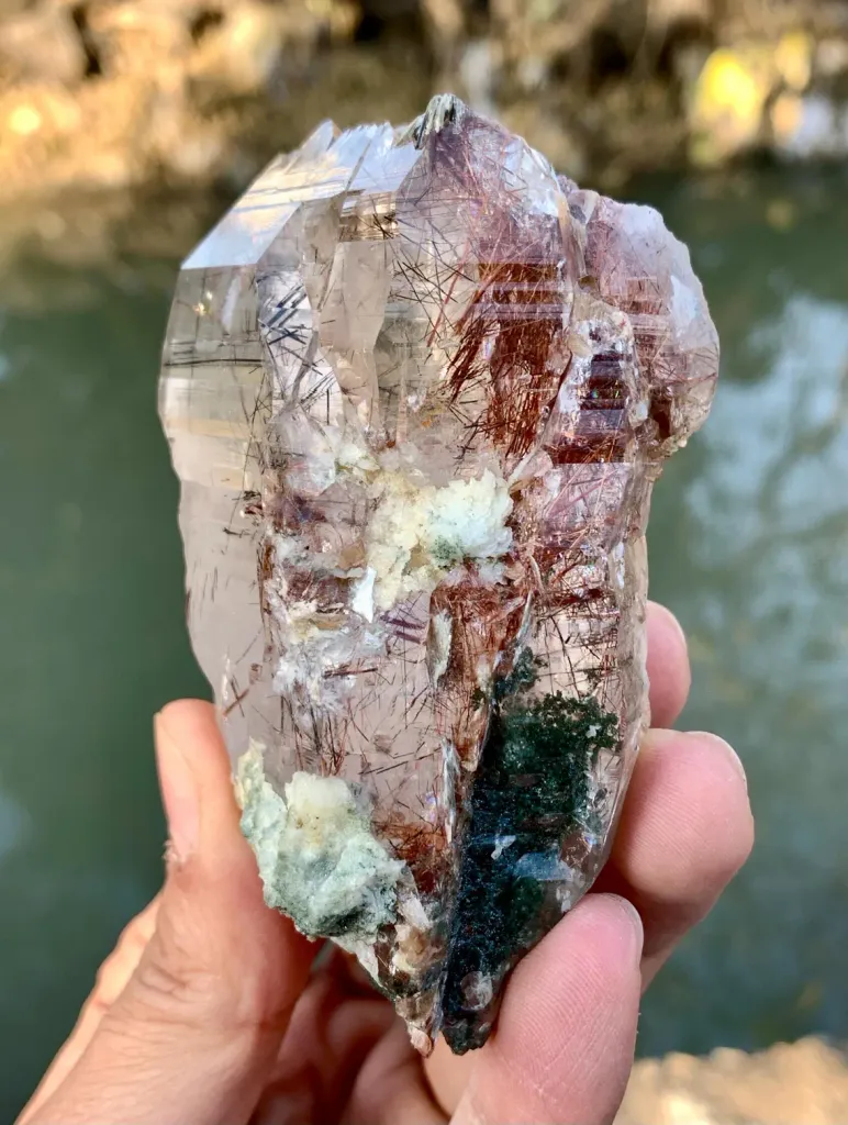 Rare Sagenite Rutile included Quartz from Pakistan - image 6