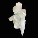 Rare Scolecite Spray with Green Apophyllite Crystals – Natural Indian Zeolite Specimen from Nashik, India DK150 - image 4