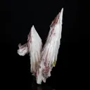 Rare Scolecite Spray with Red Hematite Inclusions & Calcite Crystals – Magnificent Indian Zeolite Mineral Specimen from Nashik - image 6