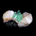 Rare Sharp-Terminated Green Apophyllite with Heulandite & Stilbite Natural Mineral Specimen – Madhya Pradesh, India - image 11