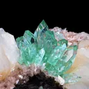 Rare Sharp-Terminated Green Apophyllite with Heulandite & Stilbite Natural Mineral Specimen – Madhya Pradesh, India - image 3