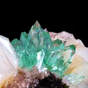 Rare Sharp-Terminated Green Apophyllite with Heulandite & Stilbite Natural Mineral Specimen – Madhya Pradesh, India - image 5