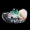 Rare Sharp-Terminated Green Apophyllite with Heulandite & Stilbite Natural Mineral Specimen – Madhya Pradesh, India - image 12