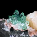 Rare Sharp-Terminated Green Apophyllite with Heulandite & Stilbite Natural Mineral Specimen – Madhya Pradesh, India - image 13