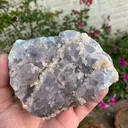 Rare Sky Blue Fluorite with Calcite Specimen from Pakistan - image 7