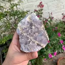 Rare Sky Blue Fluorite with Calcite Specimen from Pakistan - image 4