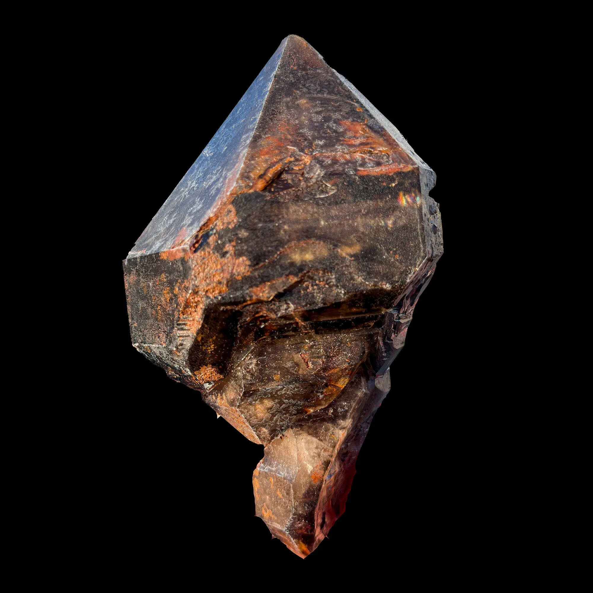 Rare Smoky Quartz Scepter Formation Natural Crystal Specimen from Karur, India – Large Raw Smoky Quartz Collector Mineral - image 1