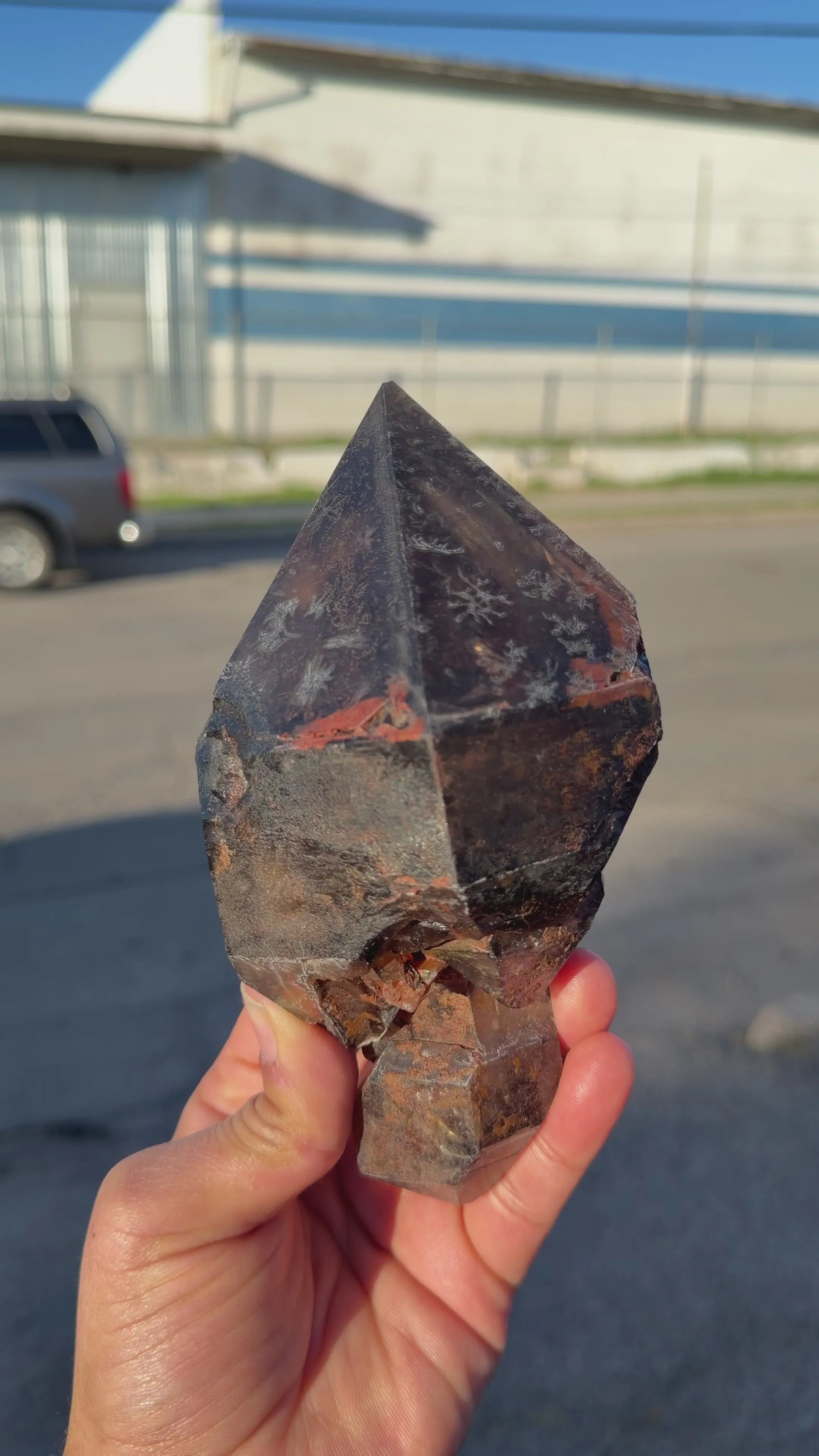 Rare Smoky Quartz Scepter Formation Natural Crystal Specimen from Karur, India – Large Raw Smoky Quartz Collector Mineral - image 5