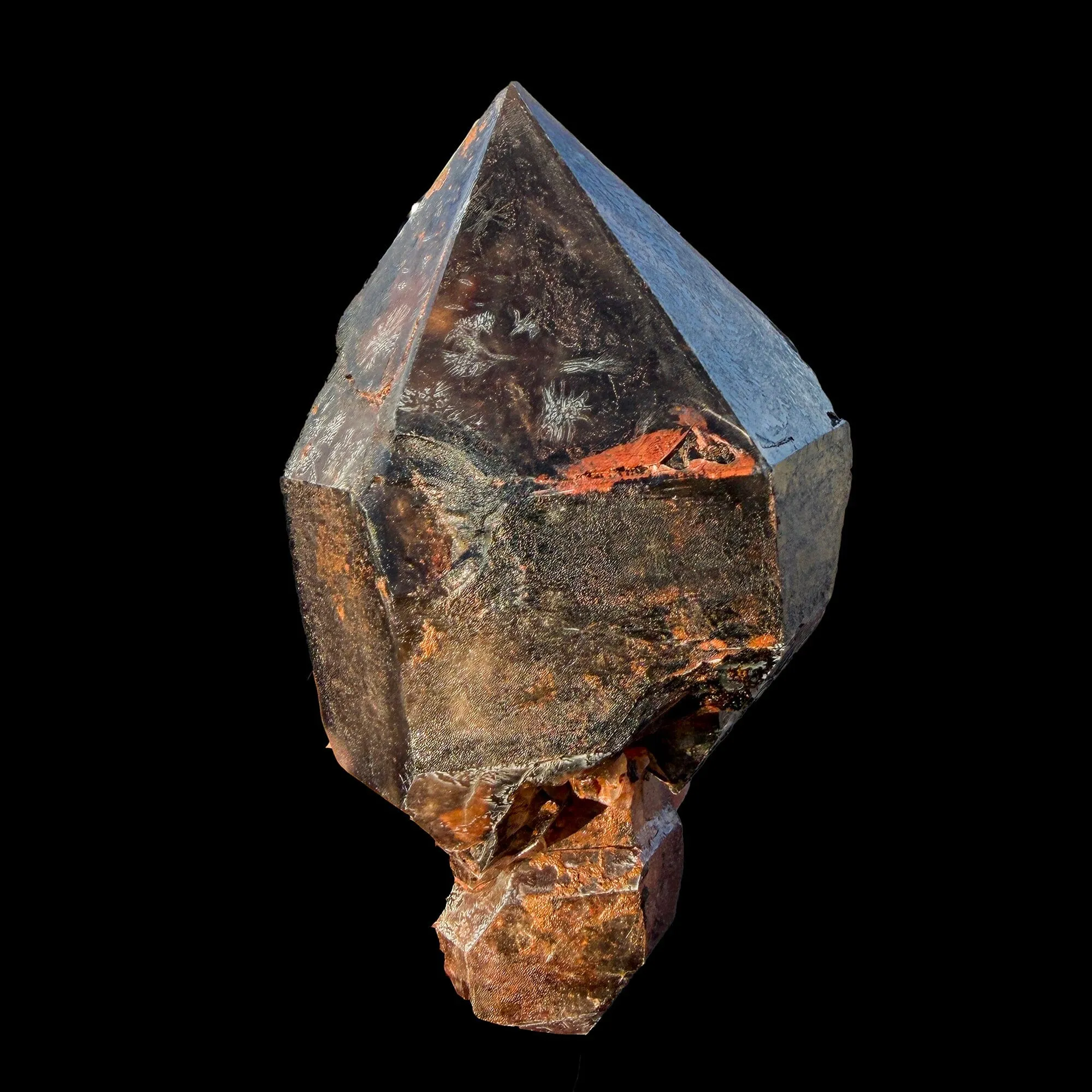 Rare Smoky Quartz Scepter Formation Natural Crystal Specimen from Karur, India – Large Raw Smoky Quartz Collector Mineral - image 2