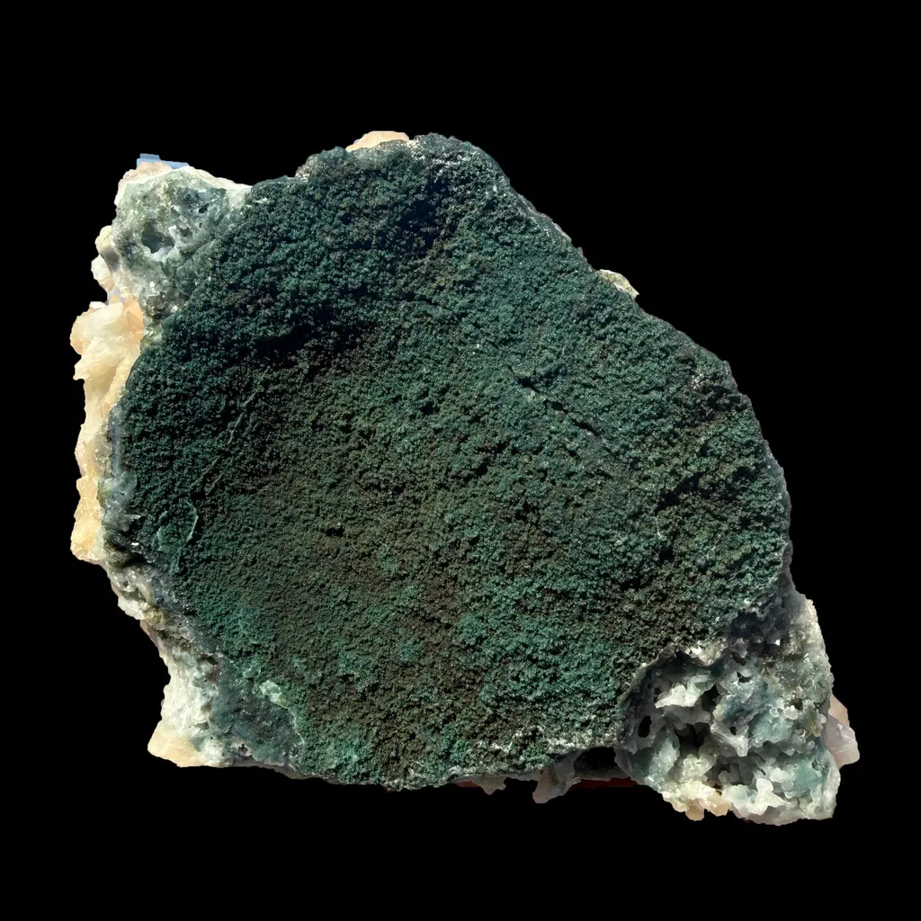 Rare Stellerite Cluster on Chalcedony Matrix - Zeolite Mineral Specimen from Nashik - image 6