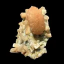 Rare Stellerite Cluster on Chalcedony Matrix - Zeolite Mineral Specimen from Nashik - image 4