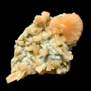 Rare Stellerite Cluster on Chalcedony Matrix - Zeolite Mineral Specimen from Nashik - image 3