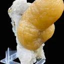 Rare Thick Fluorite Crystal on Chalcedony Matrix | Raw Indian Zeolite Mineral Specimen from Madhya Pradesh DK14 - image 1