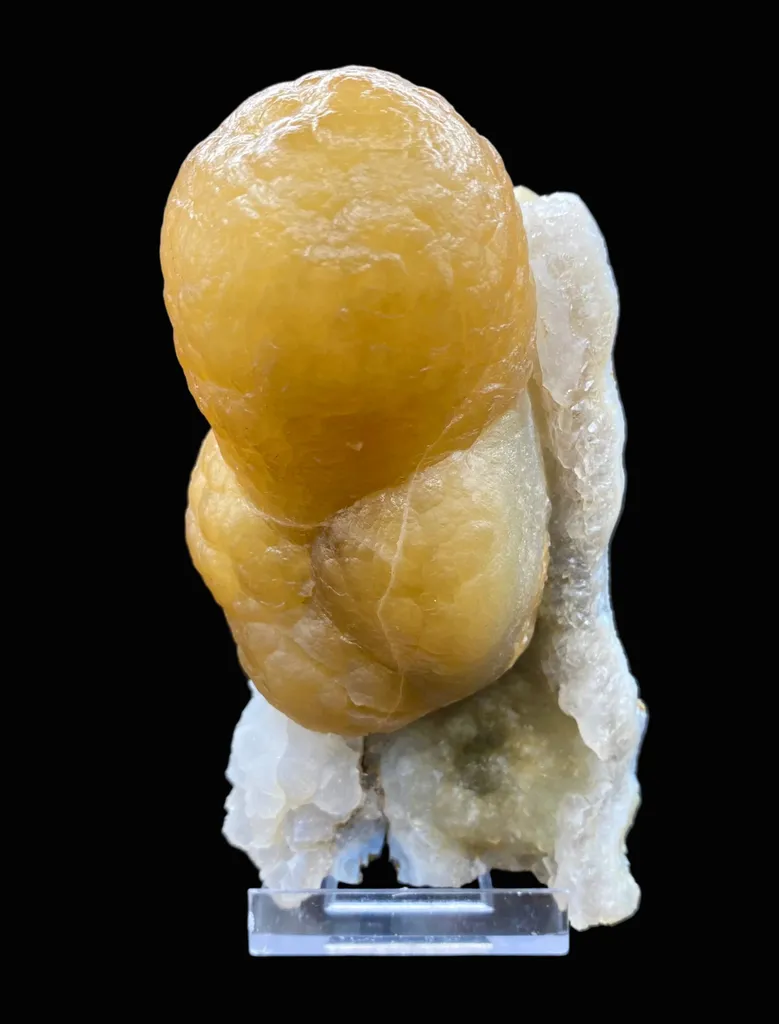 Rare Thick Fluorite Crystal on Chalcedony Matrix | Raw Indian Zeolite Mineral Specimen from Madhya Pradesh DK14 - image 2