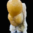 Rare Thick Fluorite Crystal on Chalcedony Matrix | Raw Indian Zeolite Mineral Specimen from Madhya Pradesh DK14 - image 2