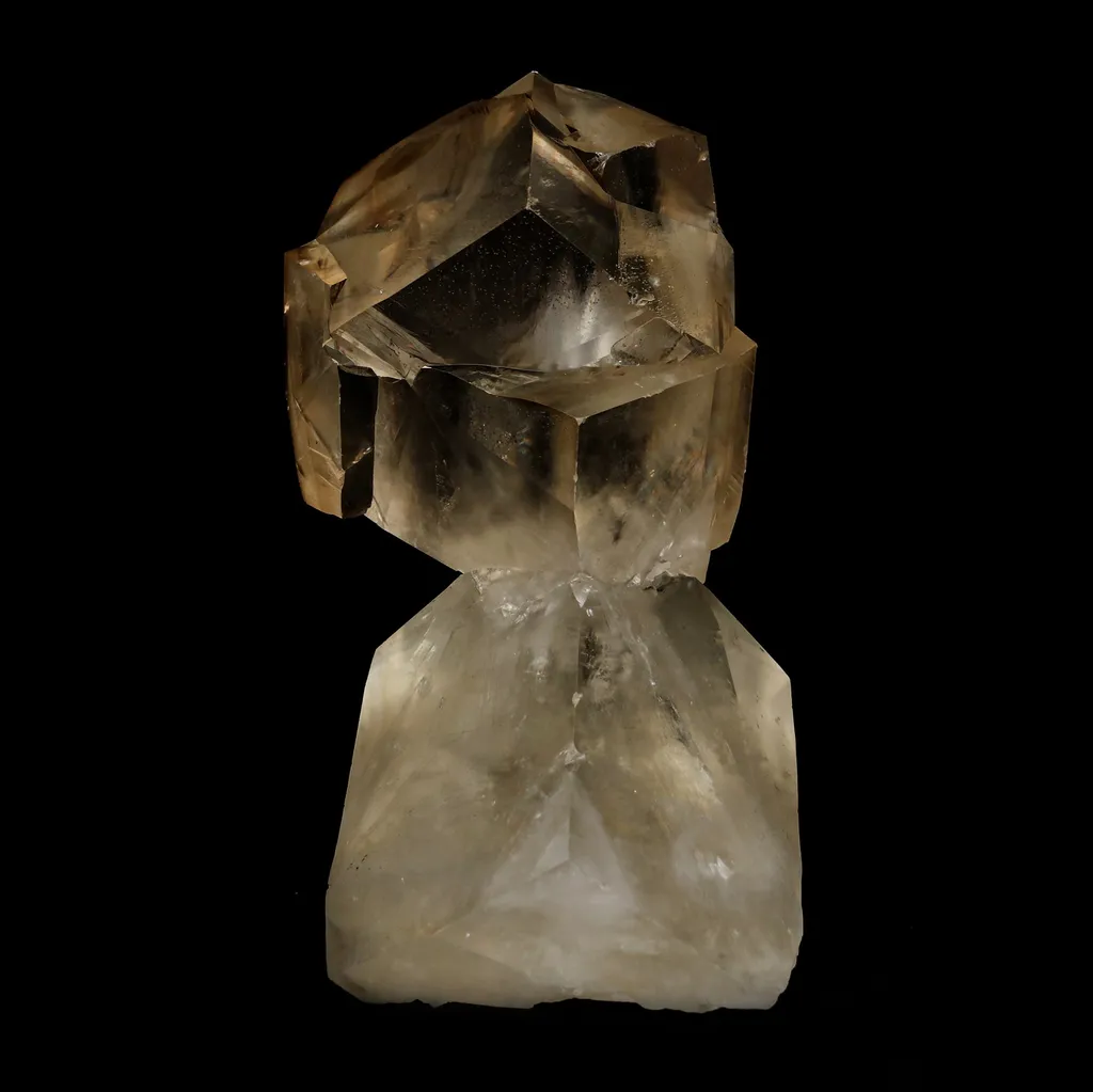 Rare Top-Grade Yellow Transparent Calcite Crystal – Jalgaon, Maharashtra, India | Collector Mineral Specimen image